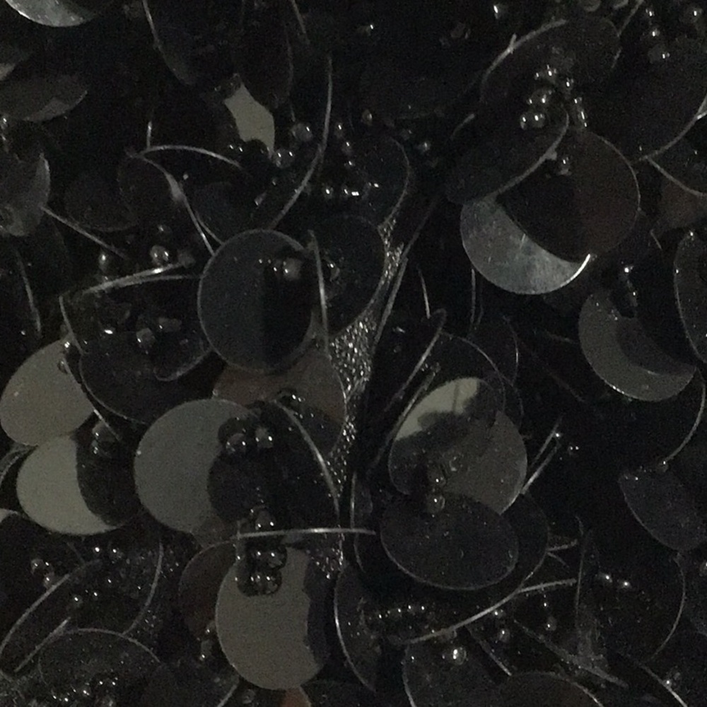 Evening Bag Beaded Sequins Drawstring Evening Bla… - image 7